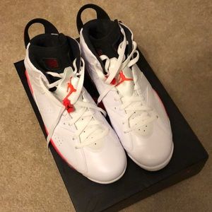 Air Jordan 6 retro - white, infrared, black.